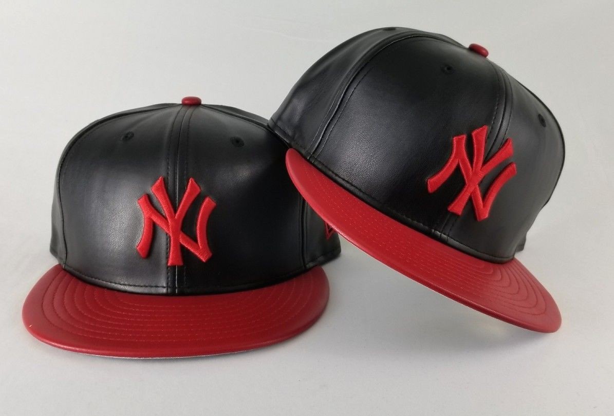new era leather hats